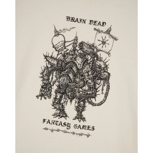 Brain Dead Fantasy Games Bio Mechanical Overlord T-Shirt Natural L Large - NEW - Picture 2 of 7